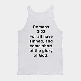 Romans 3:23 Tank Top
